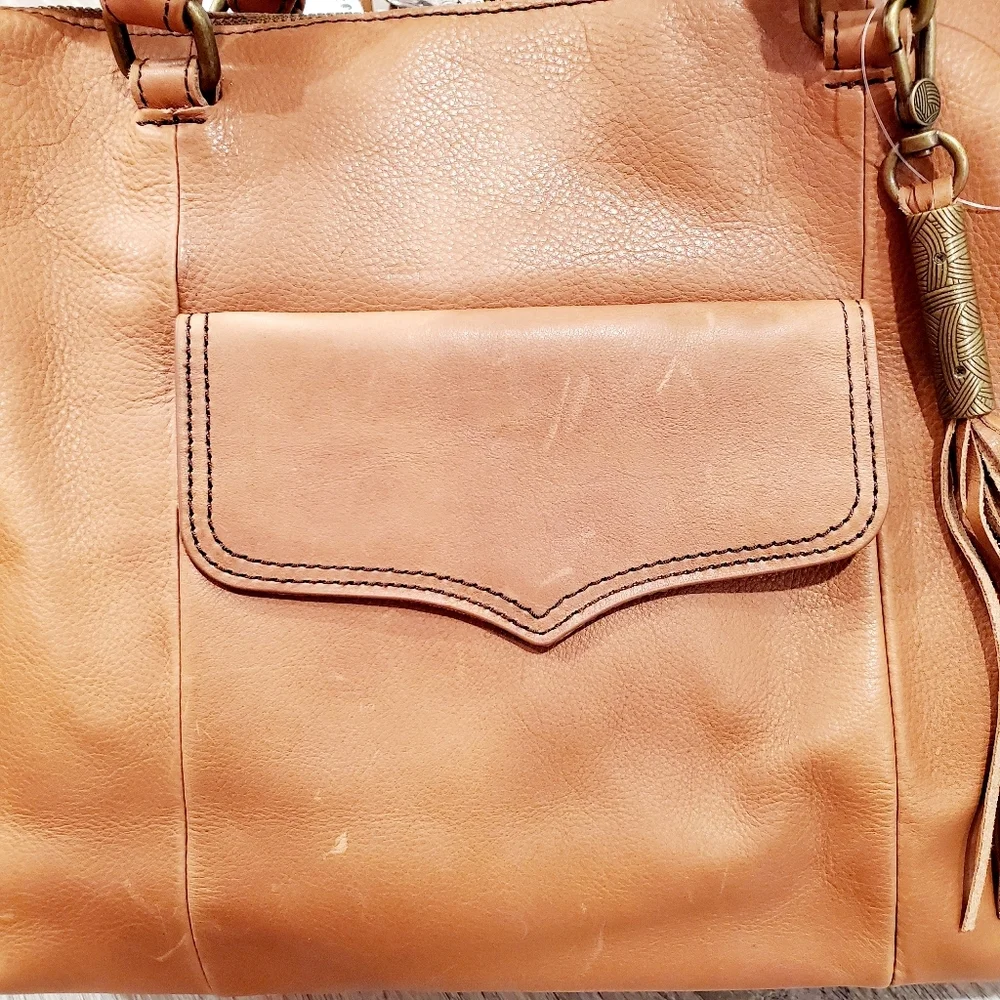 NEW The Sak Sierra Brown Convertible Satchel Bag